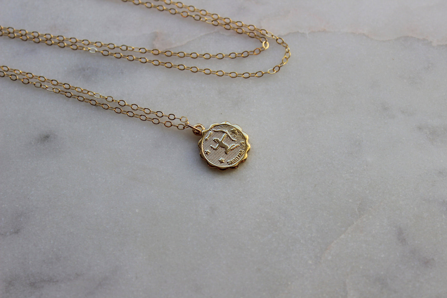 Sagittarius, Sagittarius Necklace, Gold Sagittarius Jewelry, Sagittarius Coin Necklace, Zodiac Necklace, Sagittarius Celestial Jewelry Gift