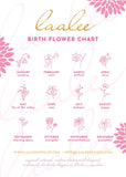 Gold Birth Flower Bracelet, Birth Flower Jewelry, Birth Month Flower Layering Bracelets, Personalized Mother Gift Minimalist Floral Bracelet
