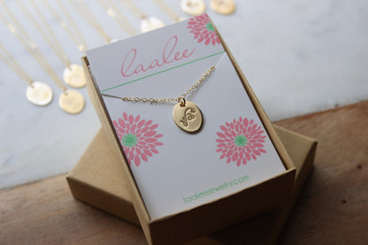 Gold Jewelry, Personalized Jewelry, Birth Flower Necklace, Personalized Necklace, Oval Pendant Necklace, Christmas Gift for Her, Layering