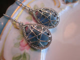 Sapphire Earrings Dark Blue - Sterling Silver Earwires - Bridesmaid Earrings - Bridal Earrings - Wedding Earrings