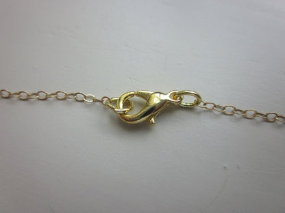 Crystal Necklace Gold Clear Teardrop - 14k Gold Filled Chain - Bridesmaid Necklace - Bridesmaid Jewelry - Bridal Wedding