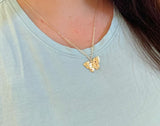 Gold Layering Necklace, Celestial Jewelry, Minimalist Jewelry, Gold Dainty Jewelry, Layered Necklace, Butterfly Necklace, Rainbow Necklace