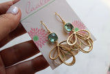 Gold Statement Earrings, Aquamarine Earrings, Bridesmaid Jewelry, Bridal Jewelry, Wedding Jewelry, 2022 Bridal Gift, Blue Earrings, Dainty