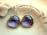 Tanzanite Earrings Purple Earrings Silver - Bridesmaid Earrings - Bridal Earrings - Wedding Earrings - Valentines Day Gift - Gift for her
