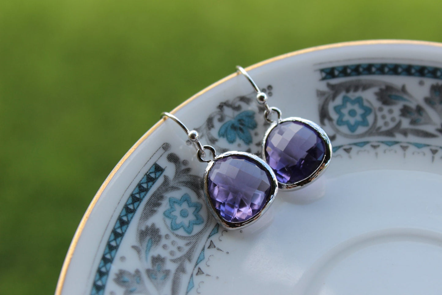 Tanzanite Earrings Purple Earrings Silver - Bridesmaid Earrings - Bridal Earrings - Wedding Earrings - Valentines Day Gift - Gift for her