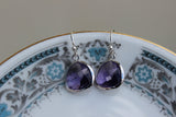 Tanzanite Earrings Purple Earrings Silver - Bridesmaid Earrings - Bridal Earrings - Wedding Earrings - Valentines Day Gift - Gift for her