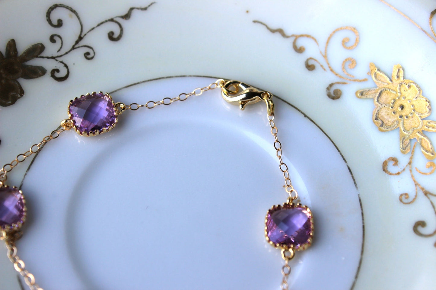 Lavender Bracelet - Gold Plated