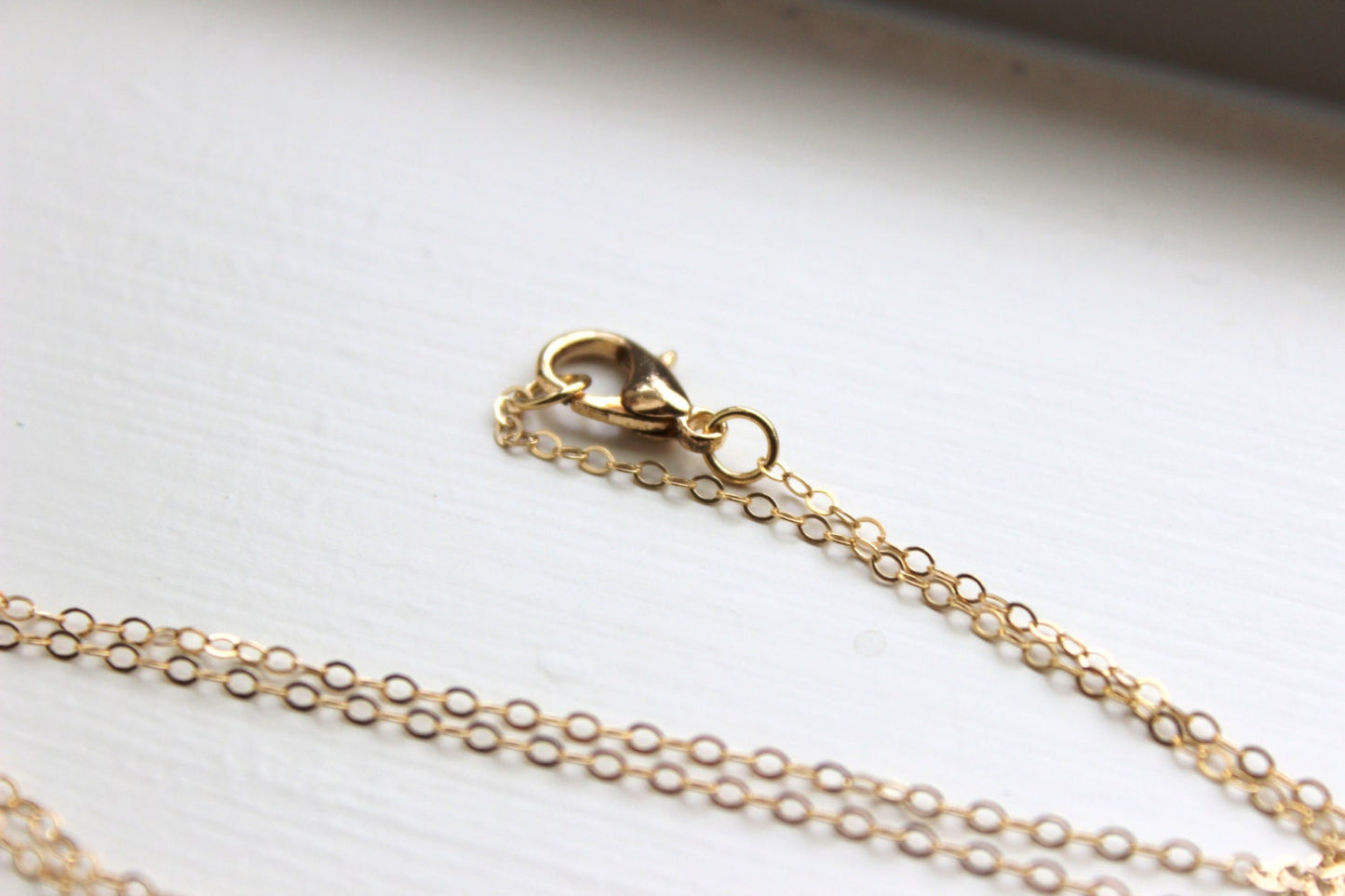 Dainty Aquamarine Blue Necklace Gold Filled Chain - Charm Necklace Aqua Bridesmaid Necklace - Aquamarine Wedding Jewelry - Gift under 25