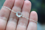Dainty Silver Crystal Bracelet Bridesmaid Gift Crystal Wedding Jewelry - Clear Bridesmaid Bracelet Silver Jewelry Accessories Gift under 25