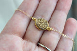 Gold Druzy Necklace Natural Druzy Jewelry - Gold Drusy Necklace Jewelry Druzy Christmas Gift Under 20 Necklace Statement Jewelry