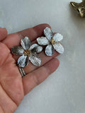 Acrylic Earrings, Flower Earrings, Hoop Earrings, Choose Your Pick